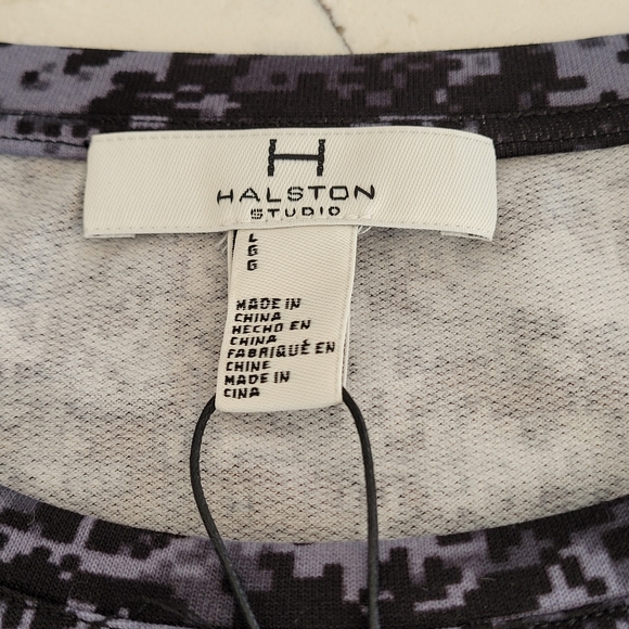NWT Halston Studio Camo Top Size L - Picture 9 of 16